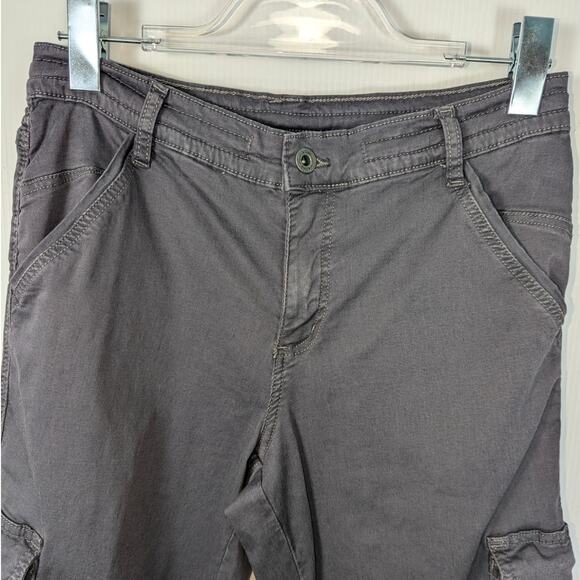 Kuhl Women's Cargo Pants Gray Inside Drawstring Waist Stretch 8 Regular - Picture 3 of 8